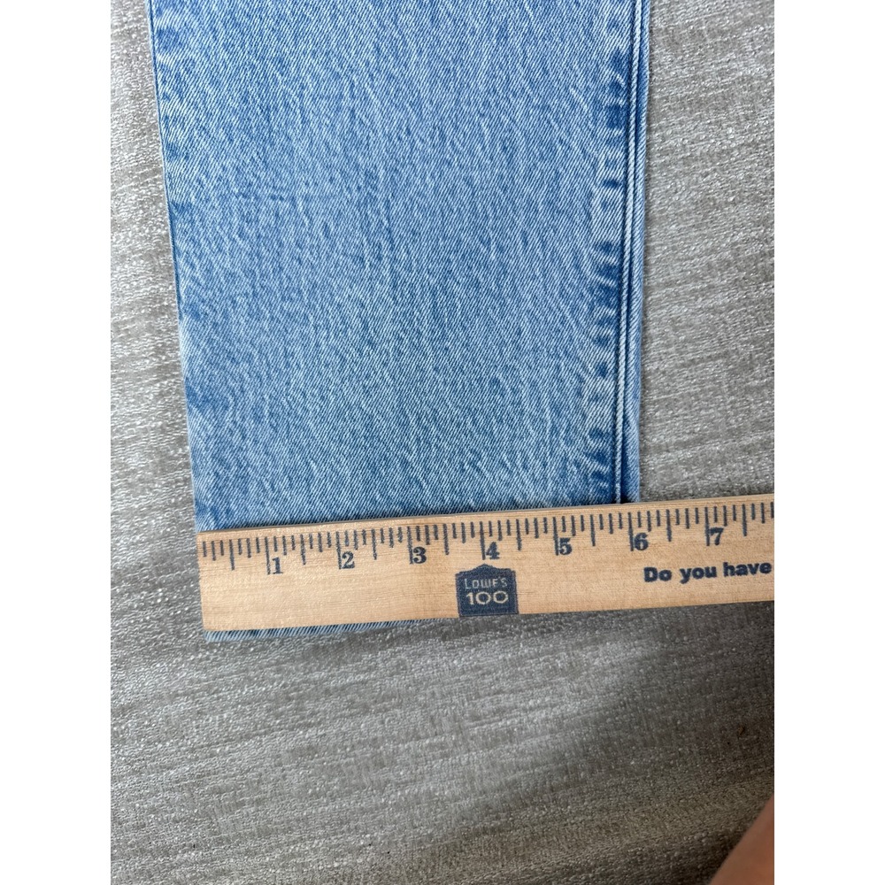 Levi's 501 S Jeans Womens 32x27 Light Blue Skinny Stretch Button Fly 31/28 - Picture 9 of 10